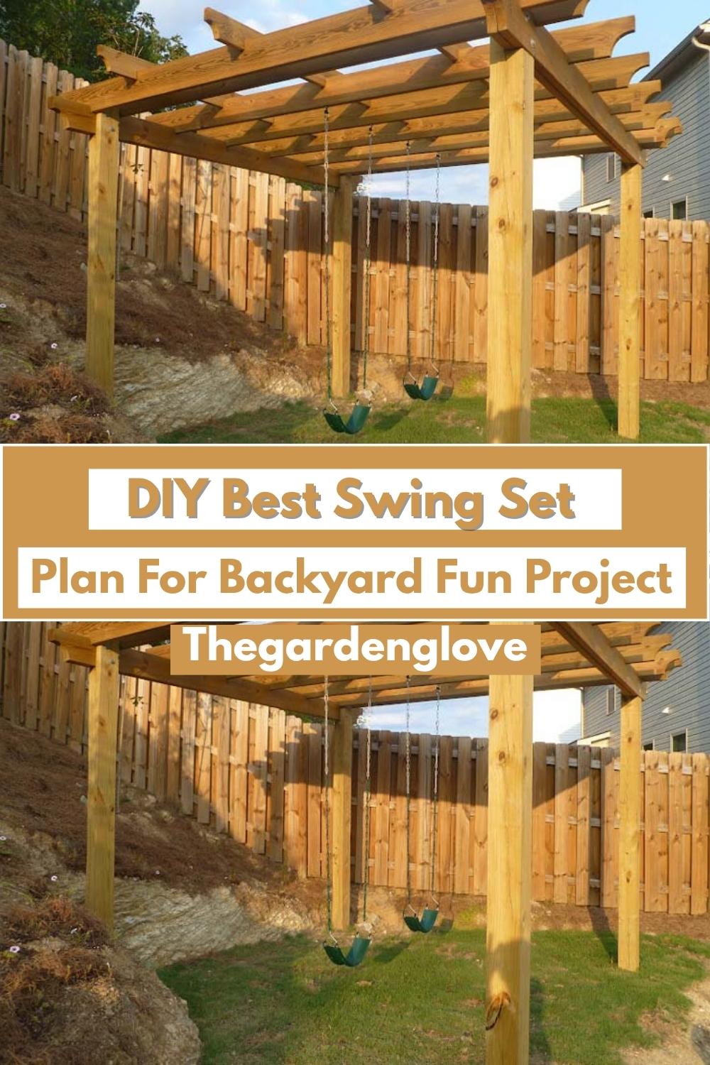 DIY Best Swing Set Plan For Backyard Fun