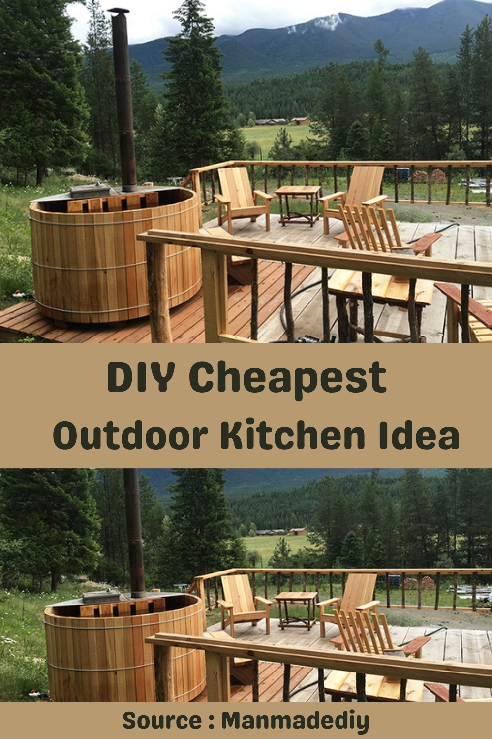 DIY Cheapest Outdoor Kitchen Idea
