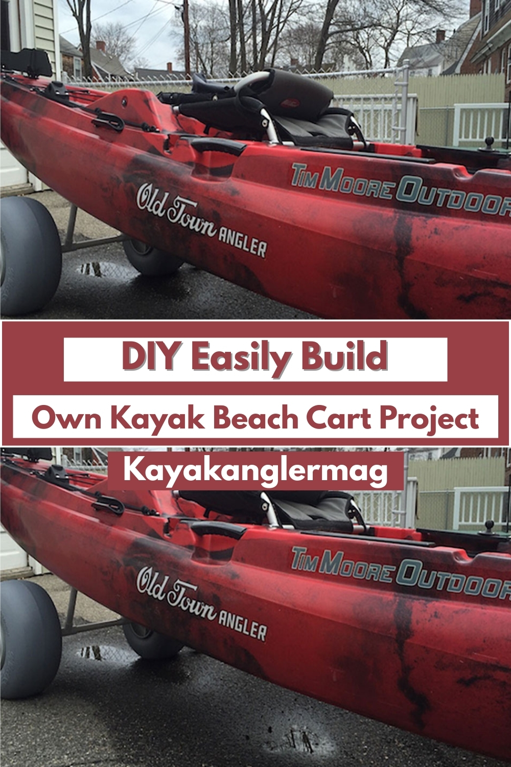 DIY Easily Build Your Own Kayak Beach Cart