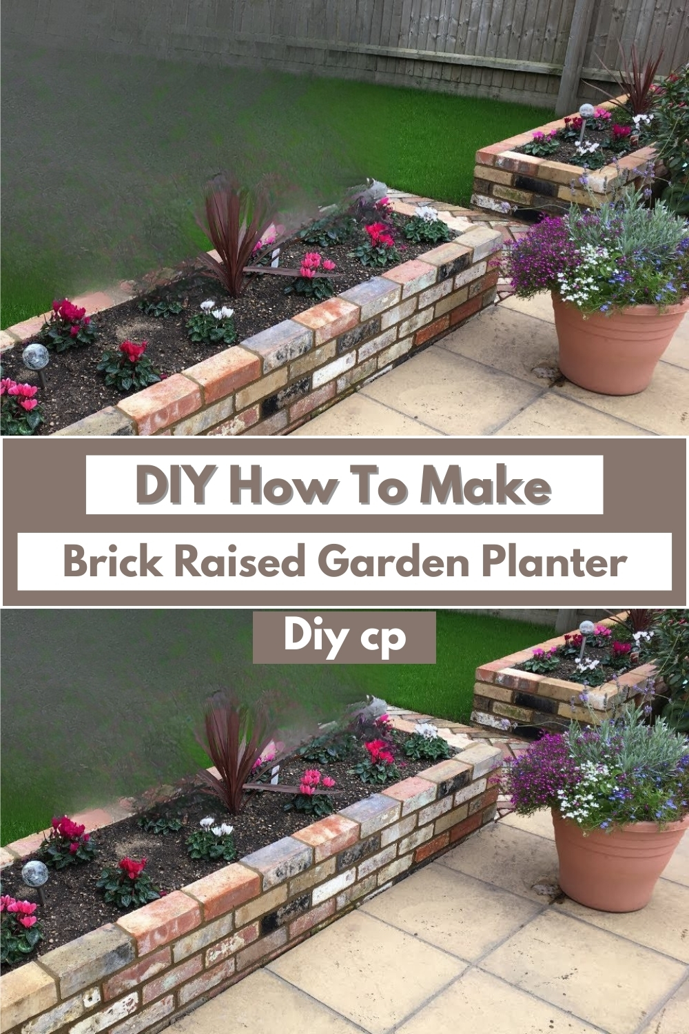 DIY How To Make A Brick Raised Garden Planter