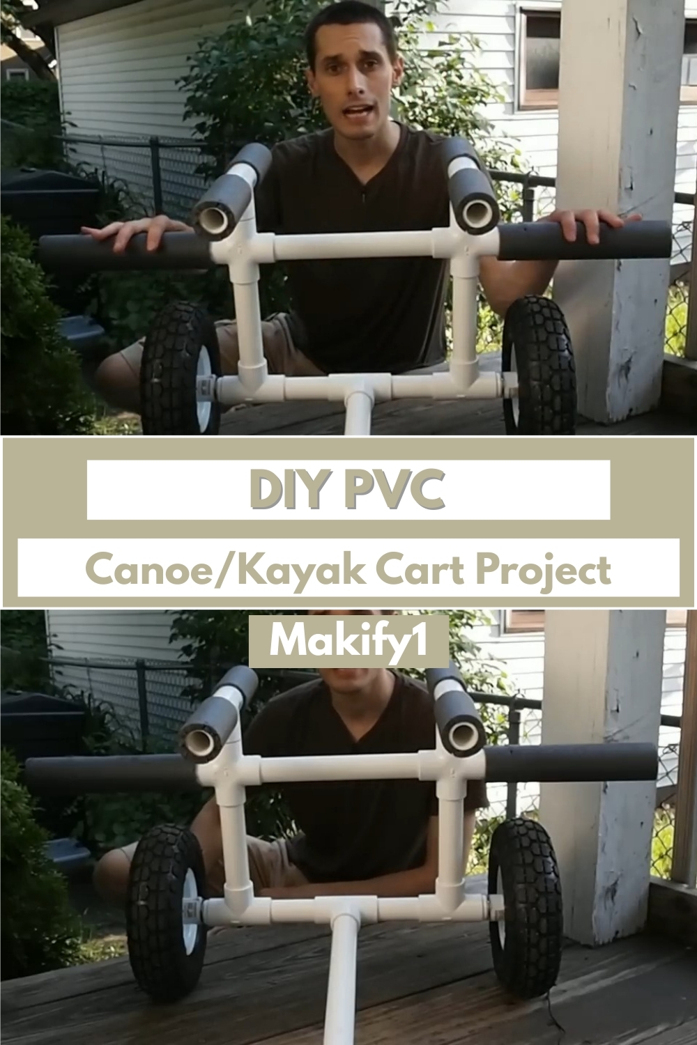 DIY PVC CanoeKayak Cart