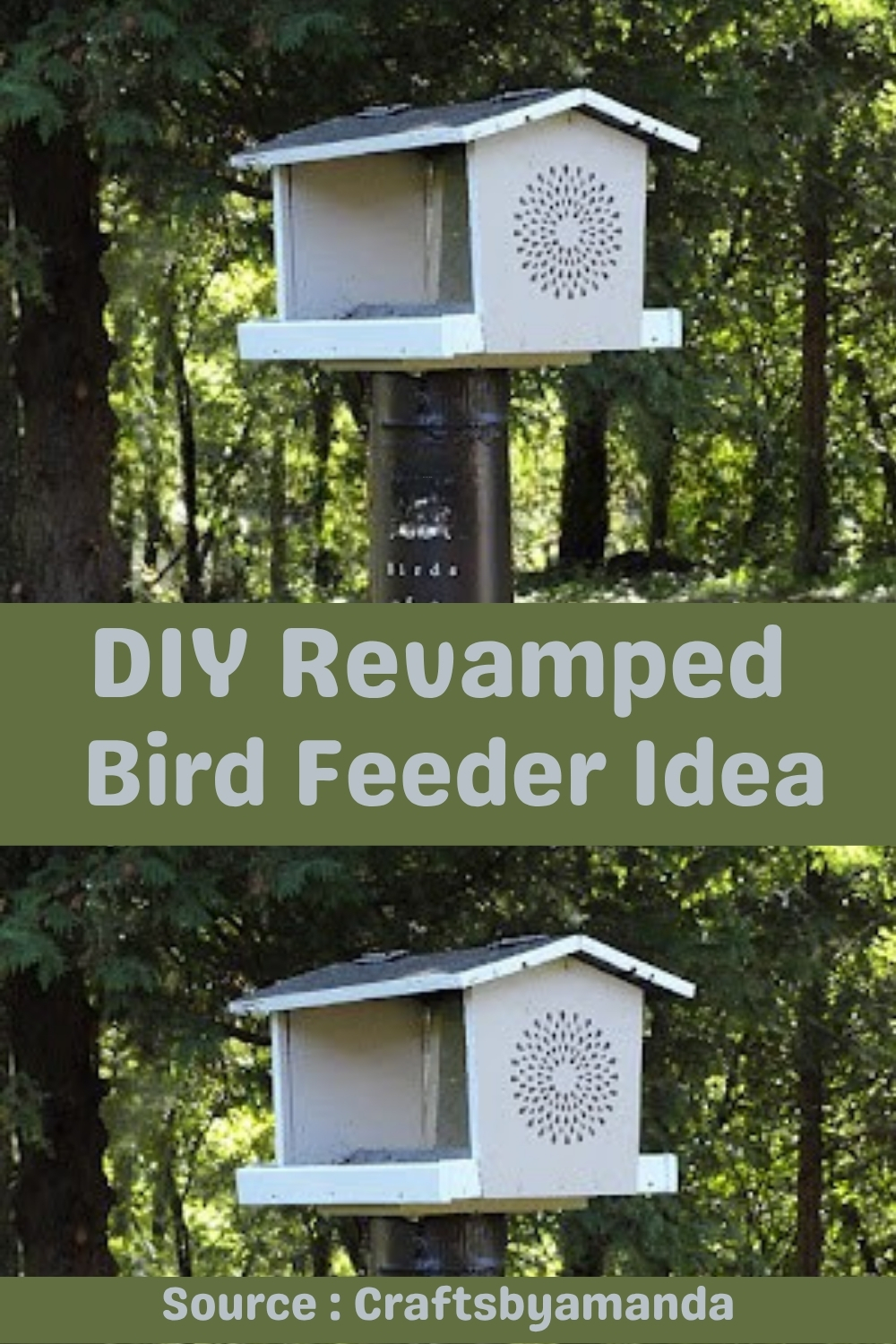 DIY Revamped Bird Feeder Idea