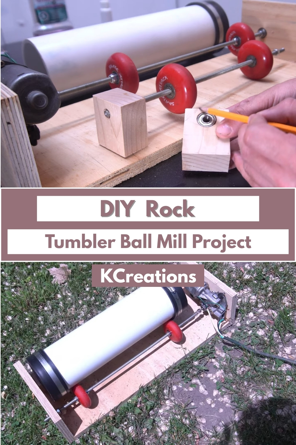 DIY Rock Tumbler Ball Mill