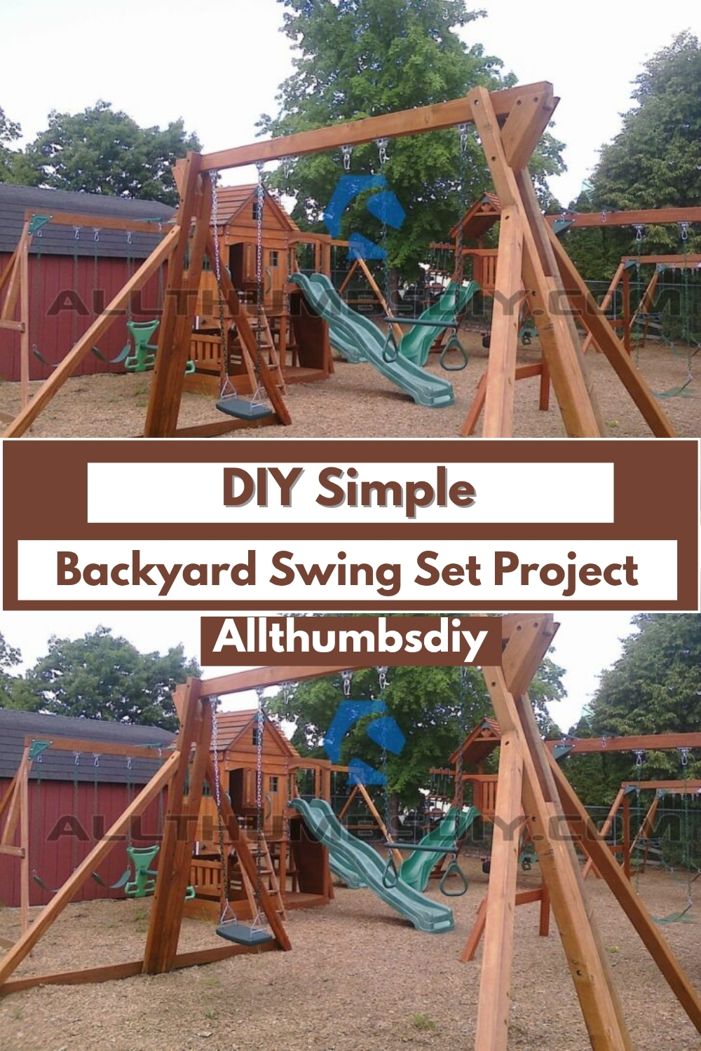 DIY Simple Backyard Swing Set