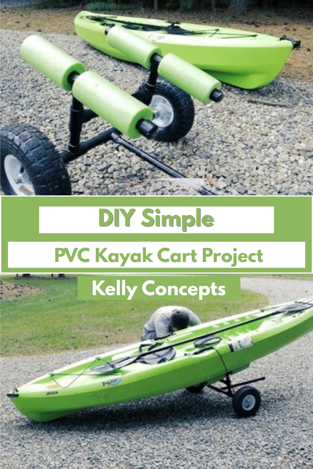 DIY Simple PVC Kayak Cart