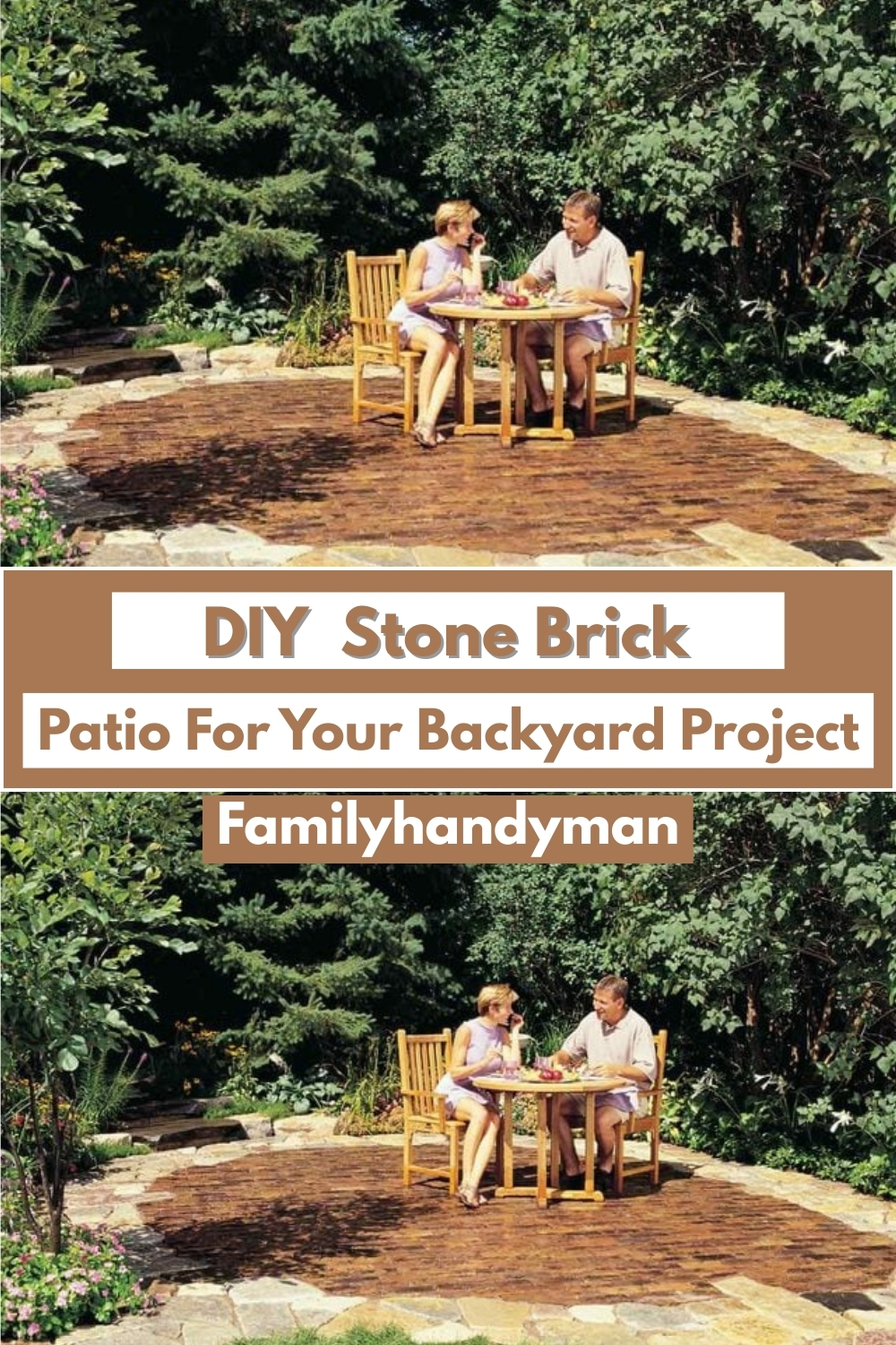 DIY Stone And Brick Patio For Your Backyard