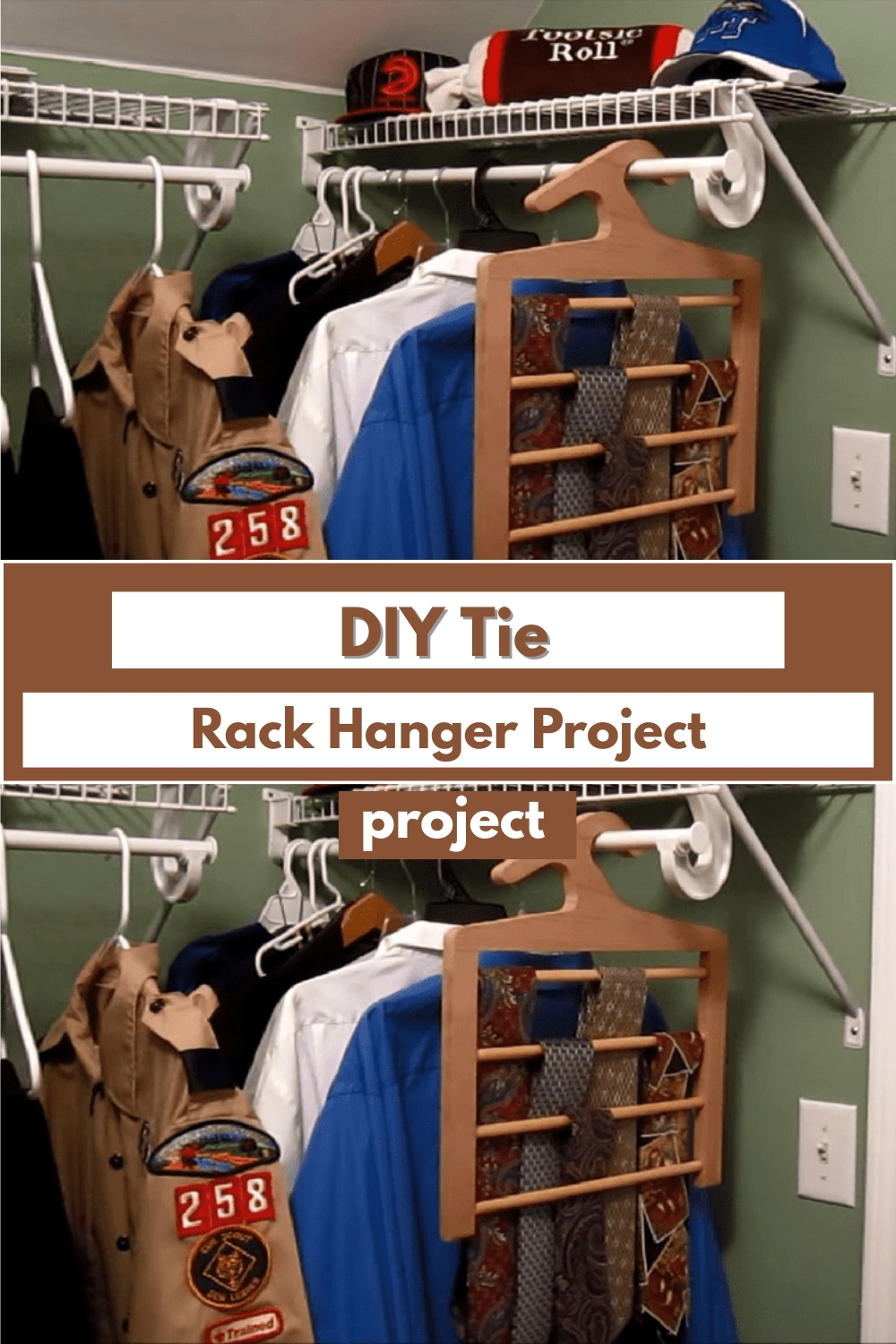 DIY Tie Rack Hanger