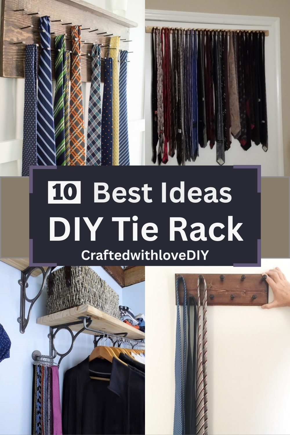 DIY Tie Rack