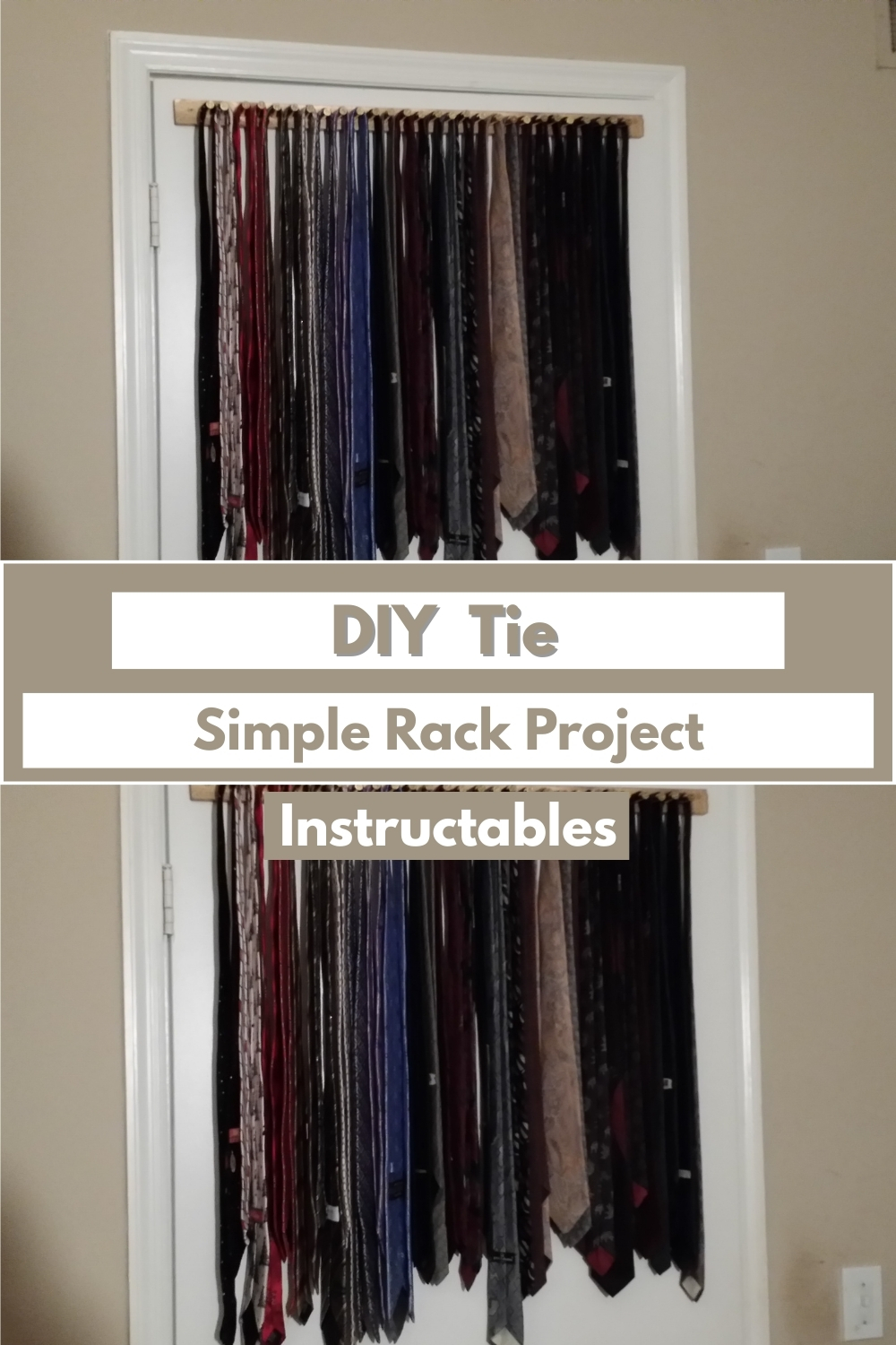 DIY Tie Simple Rack