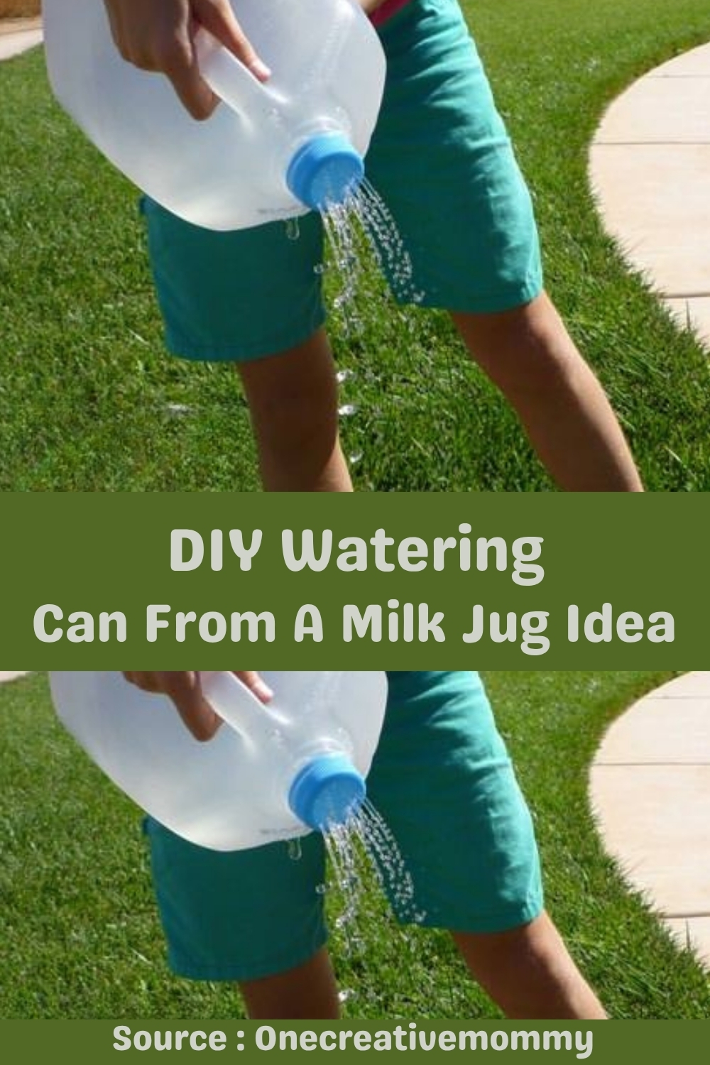 DIY Watering Can From A Milk Jug Idea