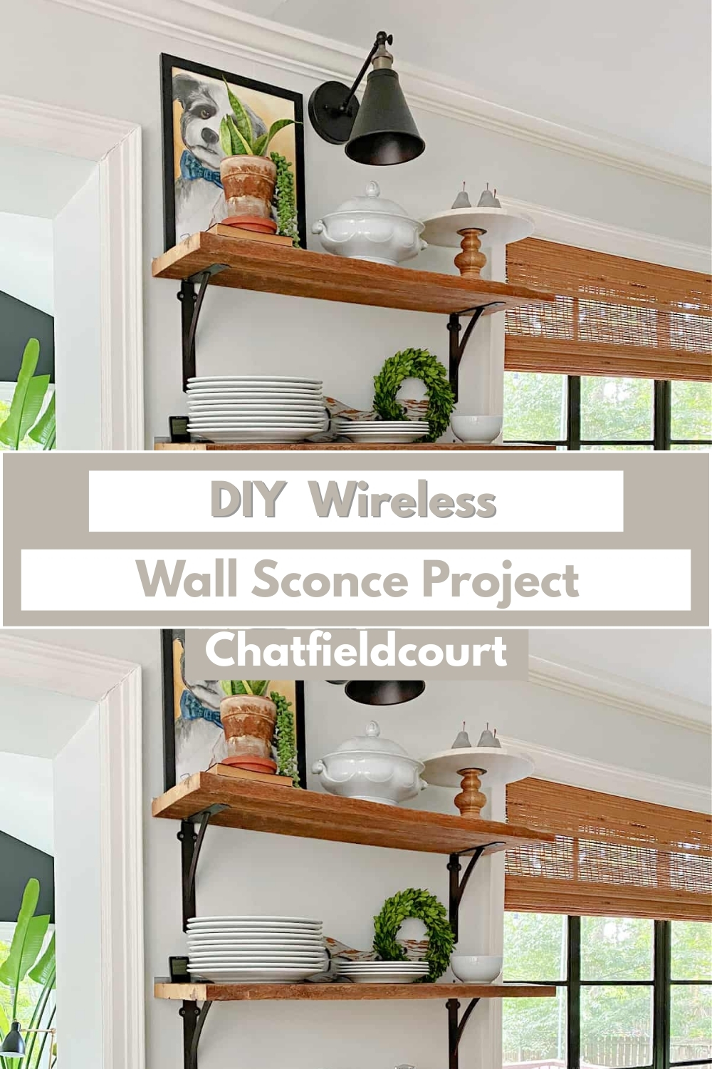 DIY Wireless Wall Sconce