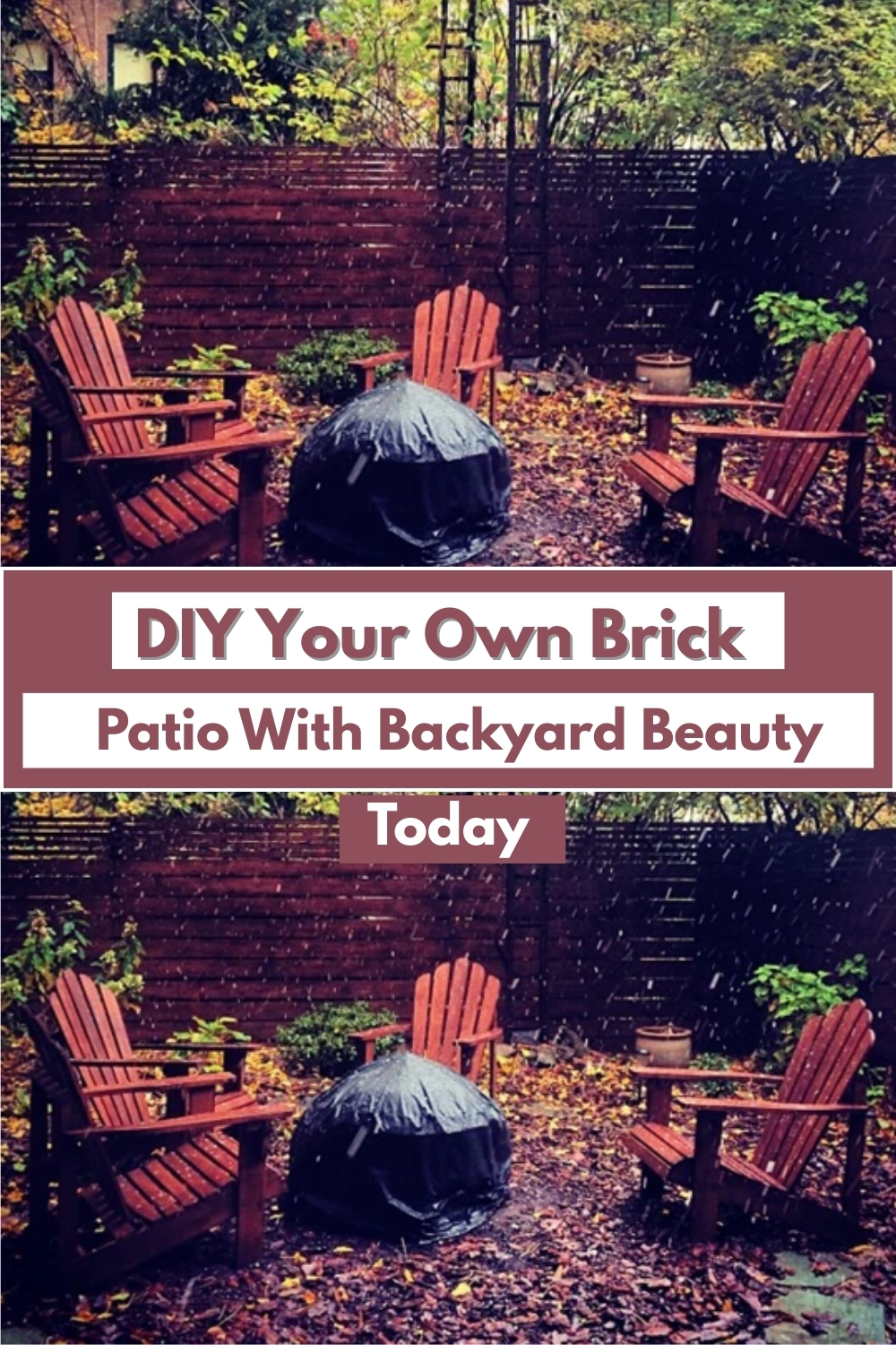 DIY Your Own Brick Patio With This Backyard Beauty