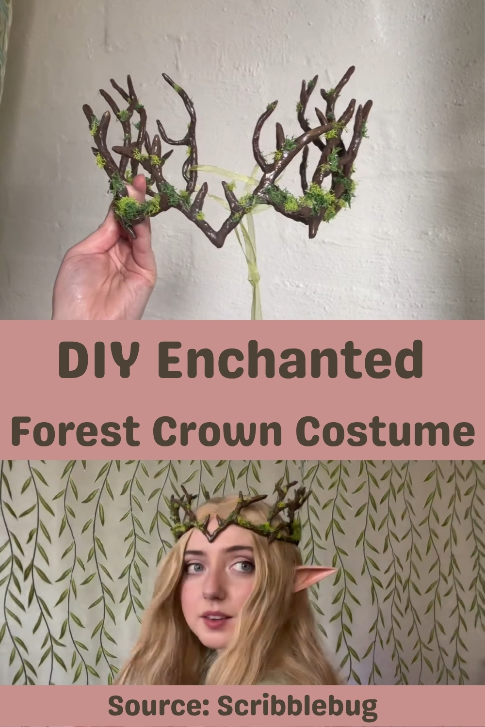DIY Enchanted Forest Crown Costume