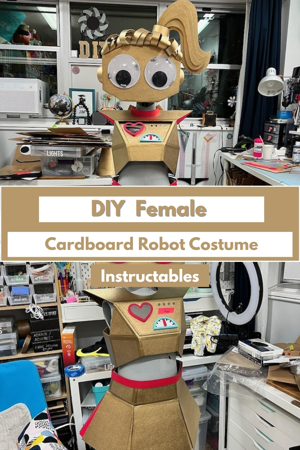 DIY Female Cardboard Robot