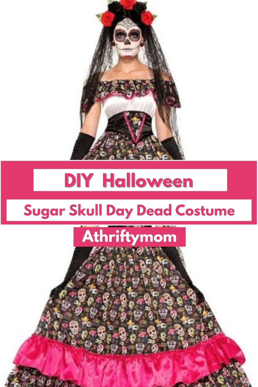 DIY Halloween Sugar Skull Day Of The Dead