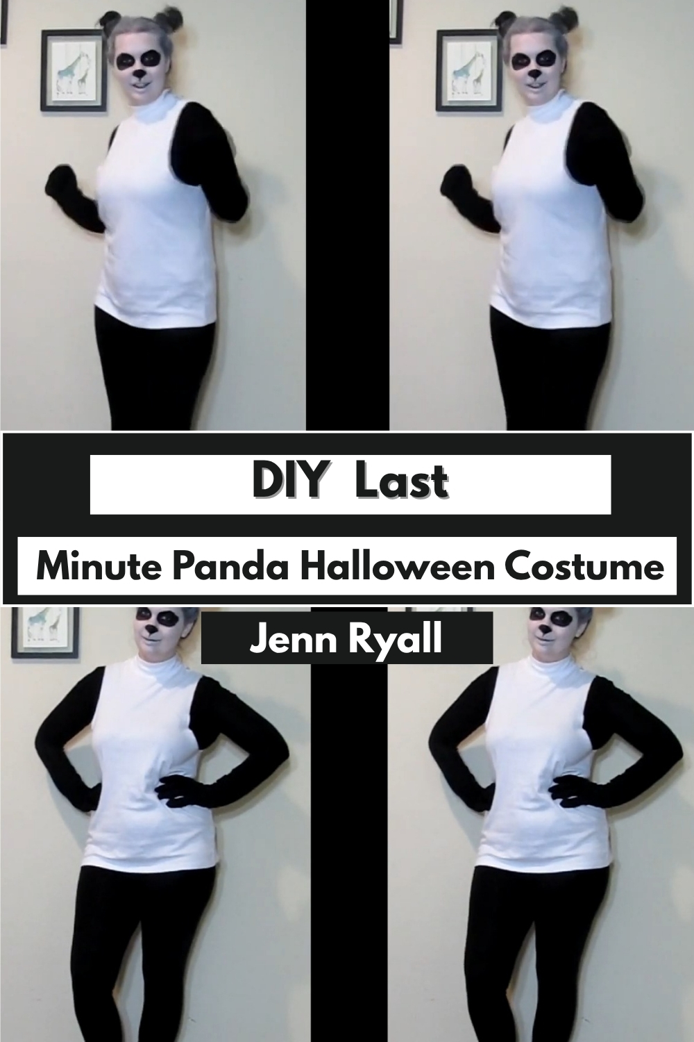DIY Last Minute Panda Halloween