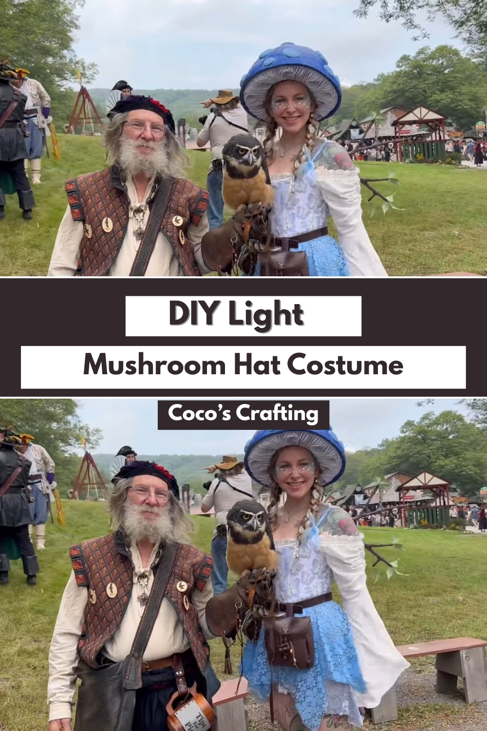 DIY Light Up Mushroom Hat Costume