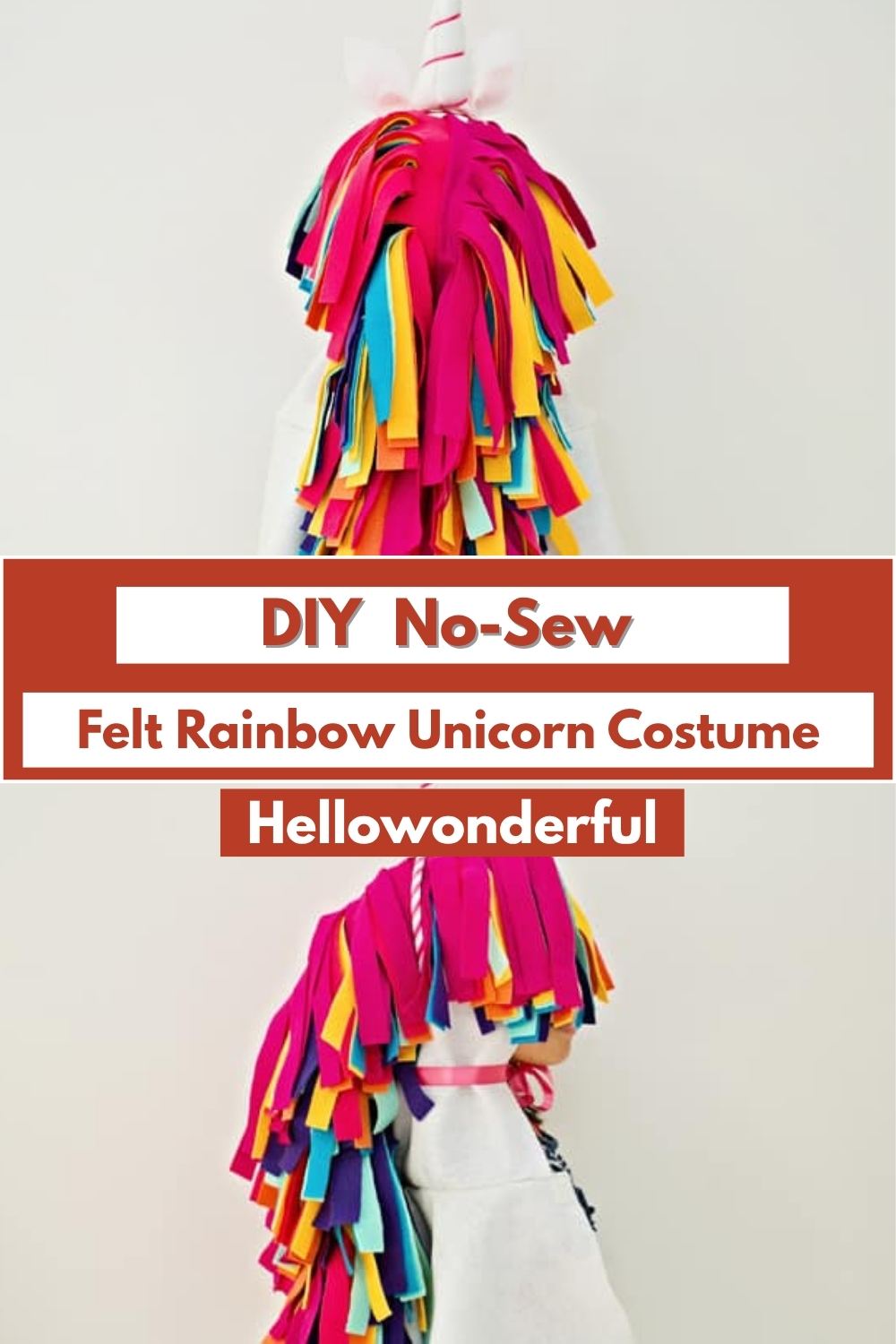 DIY No-Sew Felt Rainbow Unicorn