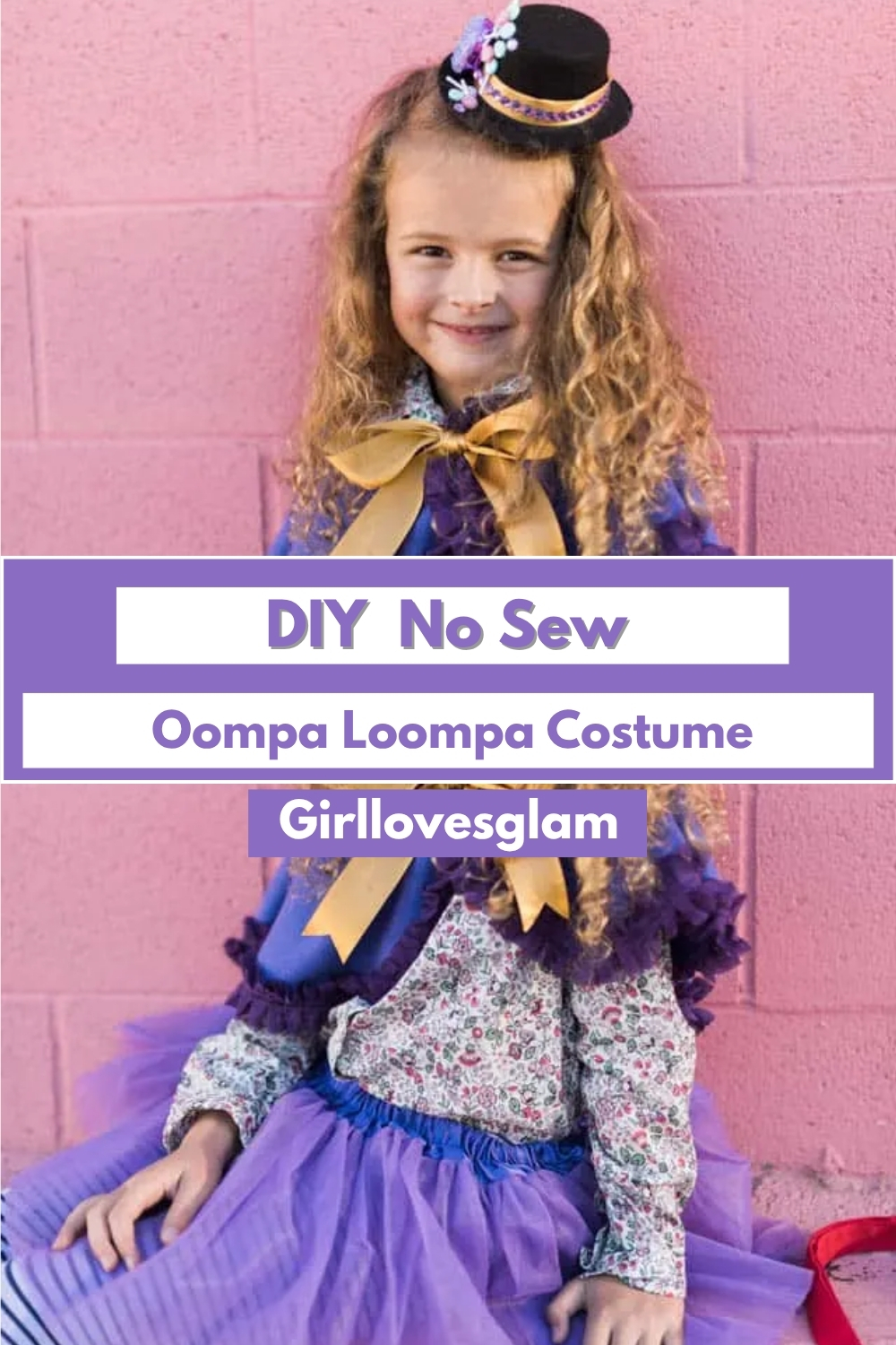 DIY No Sew Oompa Loompa