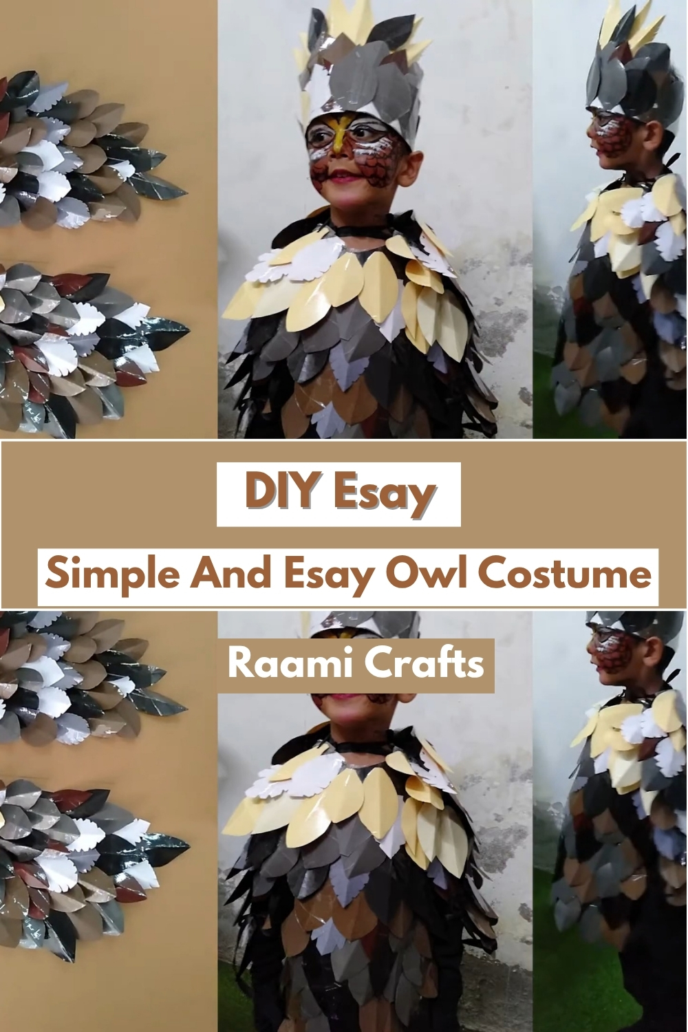 DIY Owl Simple and esay Costume