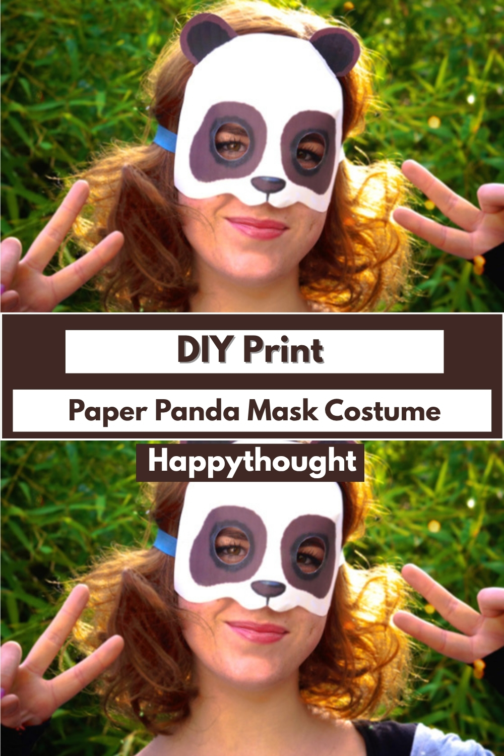 DIY Print Paper Panda Mask