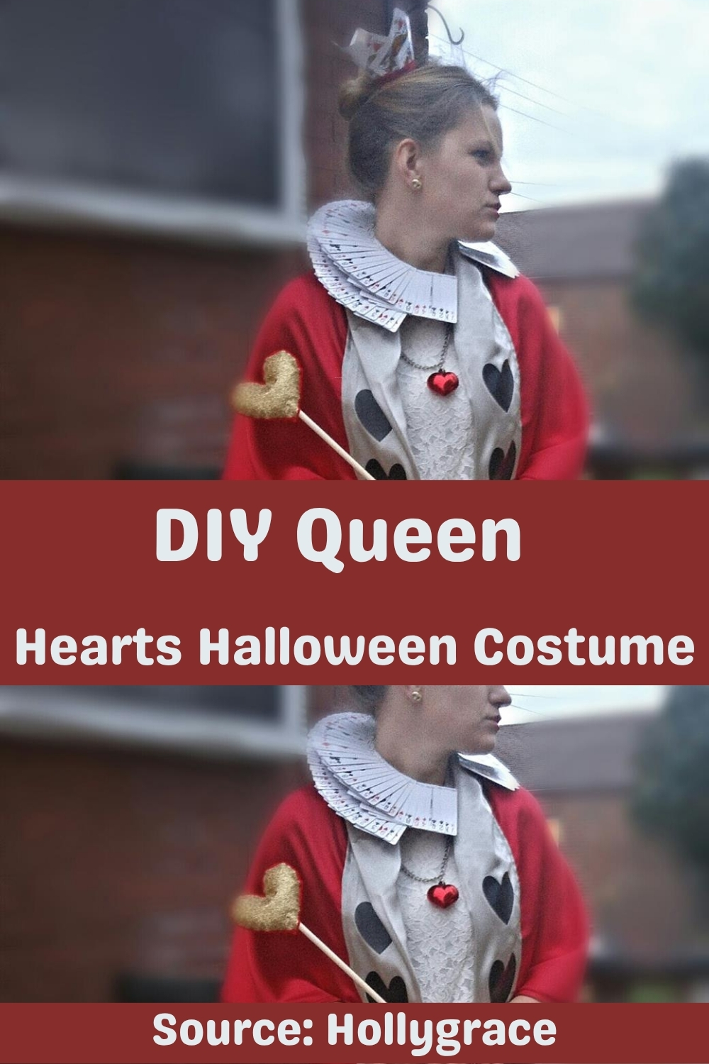 DIY Queen Hearts Halloween Costumev