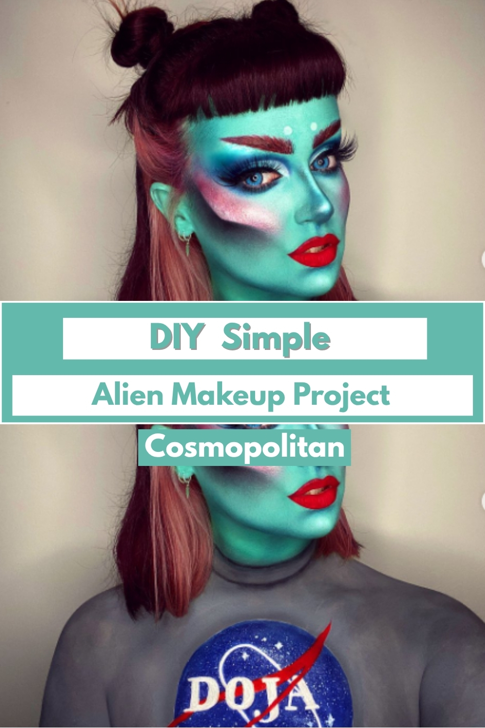DIY Simple Alien Makeup
