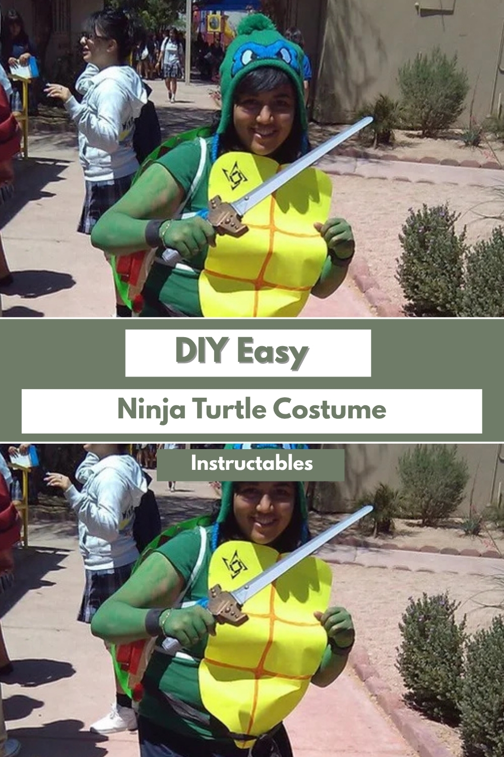DIY Simple And Easy Ninja Turtle Costume