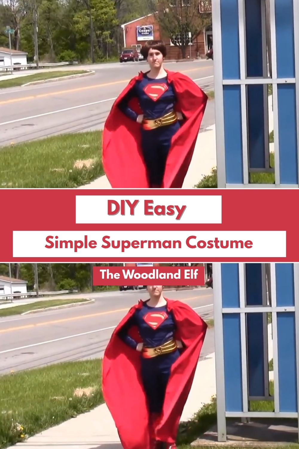 DIY Simple And Easy Superman Costume