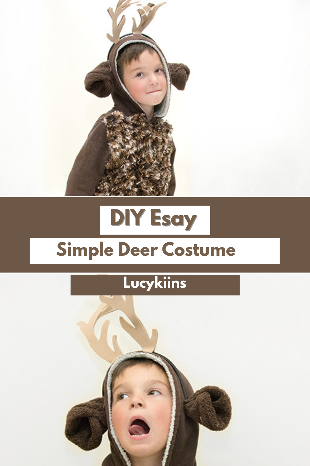 DIY Simple And Esay Deer Costume