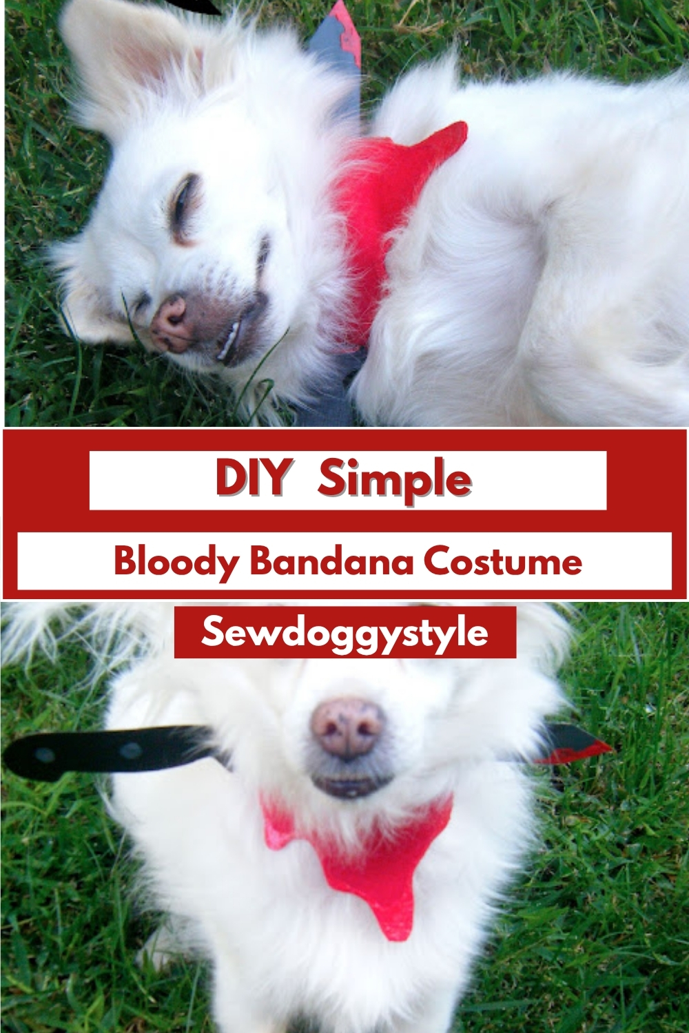 DIY Simple Bloody Bandana