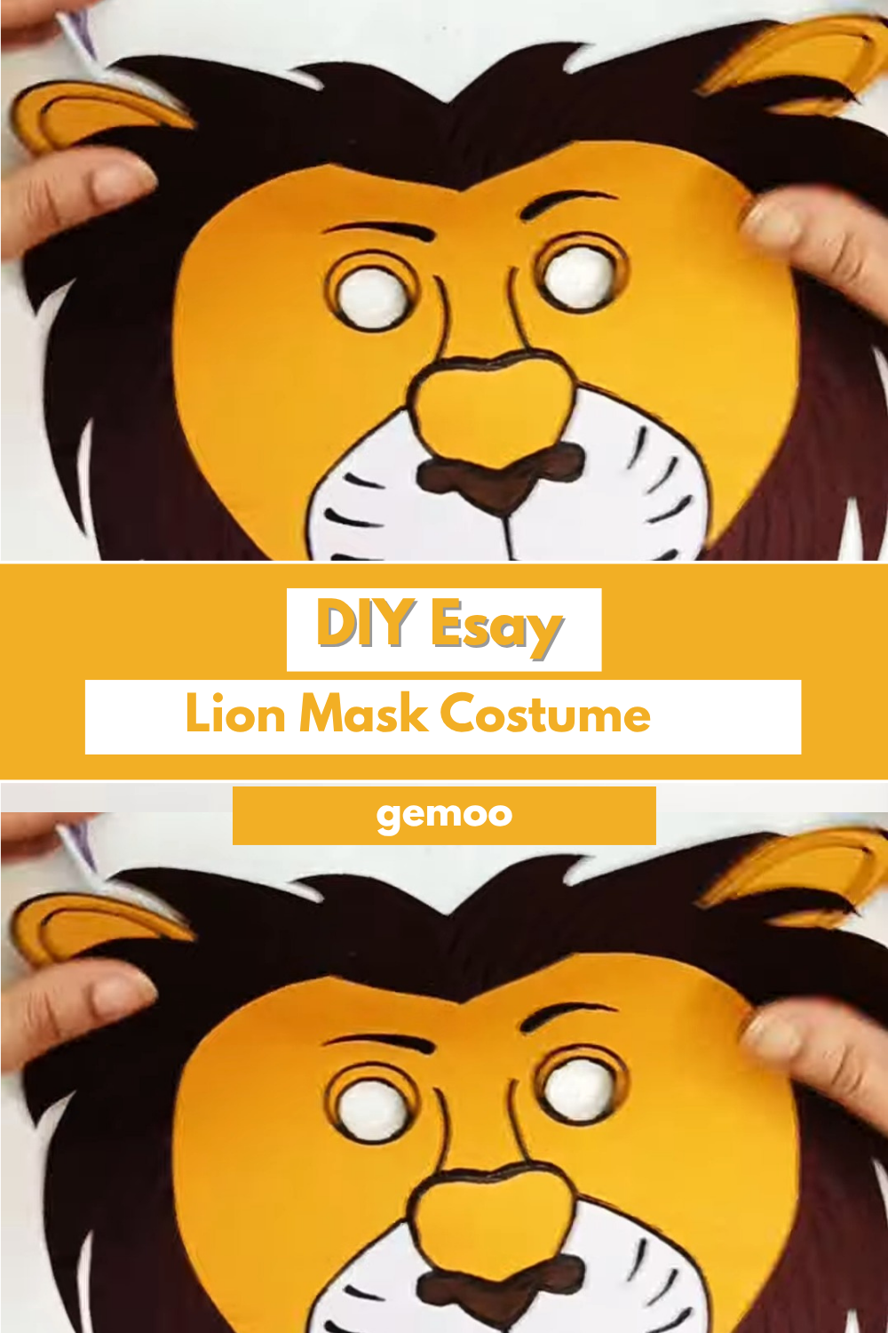 DIY Simple Lion Mask Costume