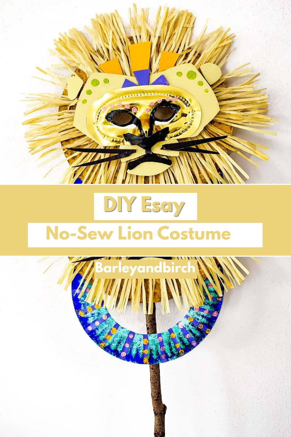 DIY Simple No-Sew Lion Costume