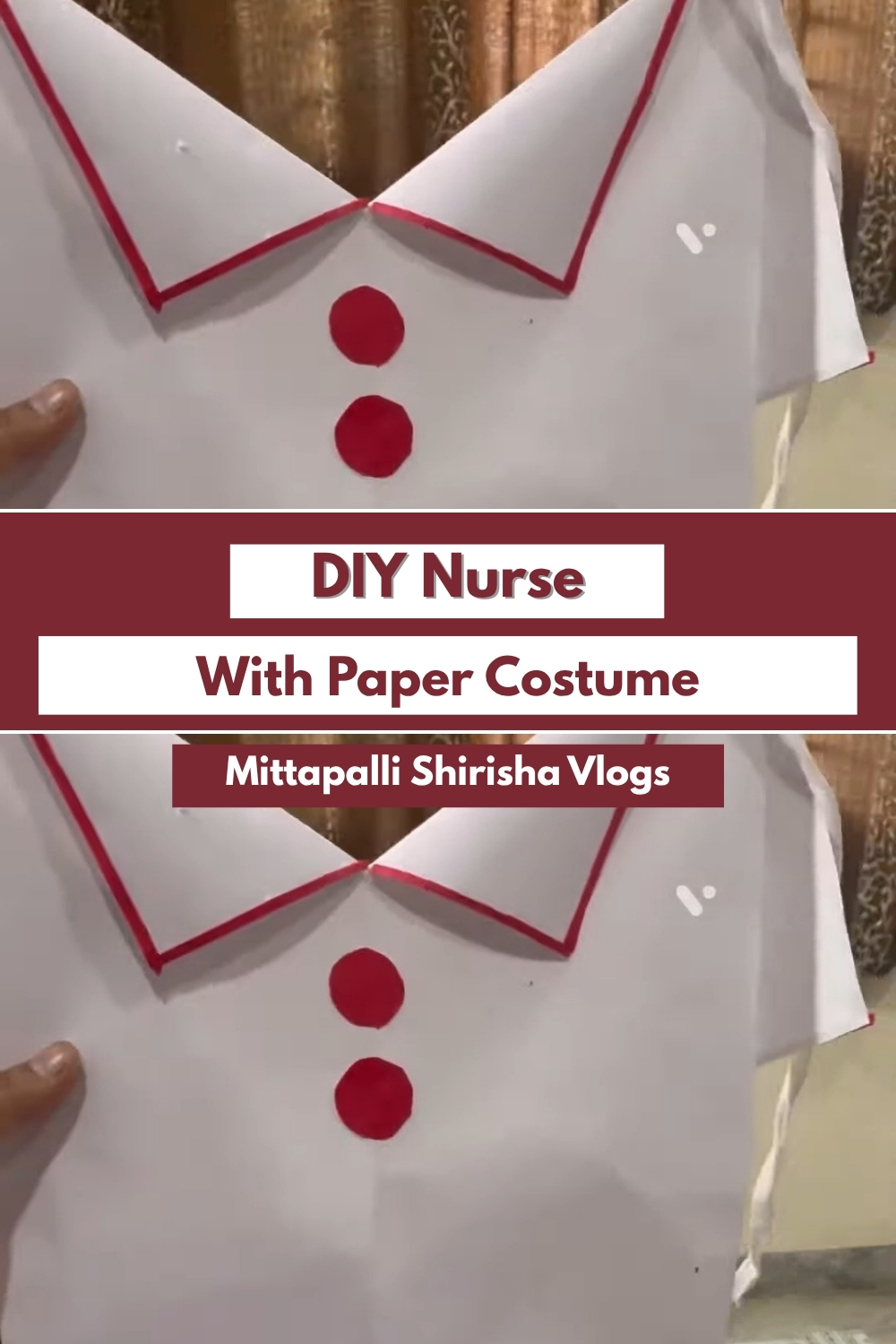 _ DIY Simple Nurse With Paper Costumev