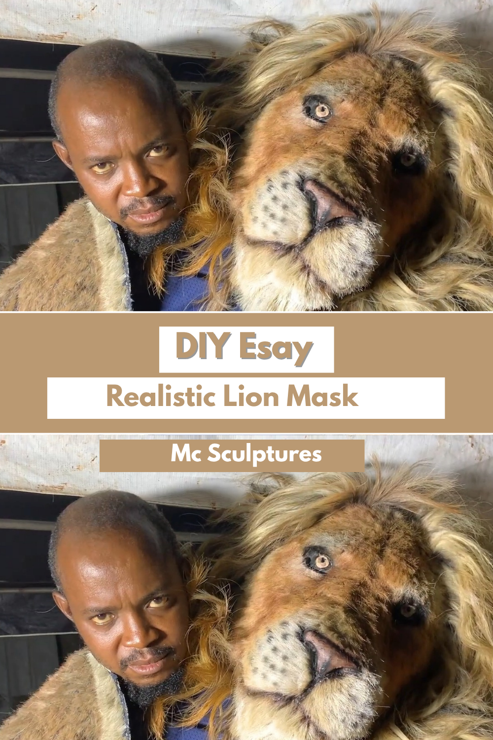 DIY Simple Realistic Lion Mask (1)