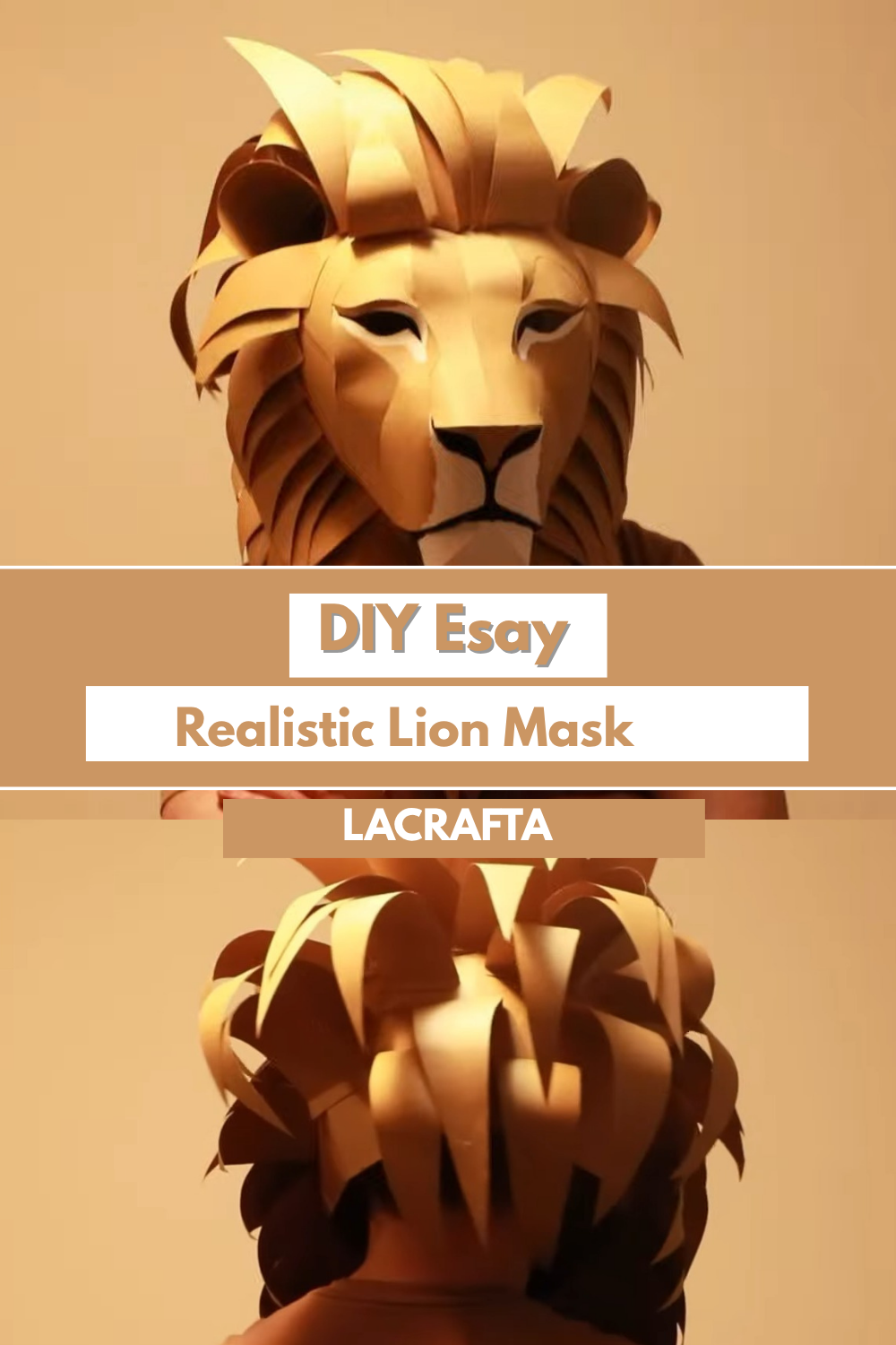 DIY Simple Realistic Lion Mask