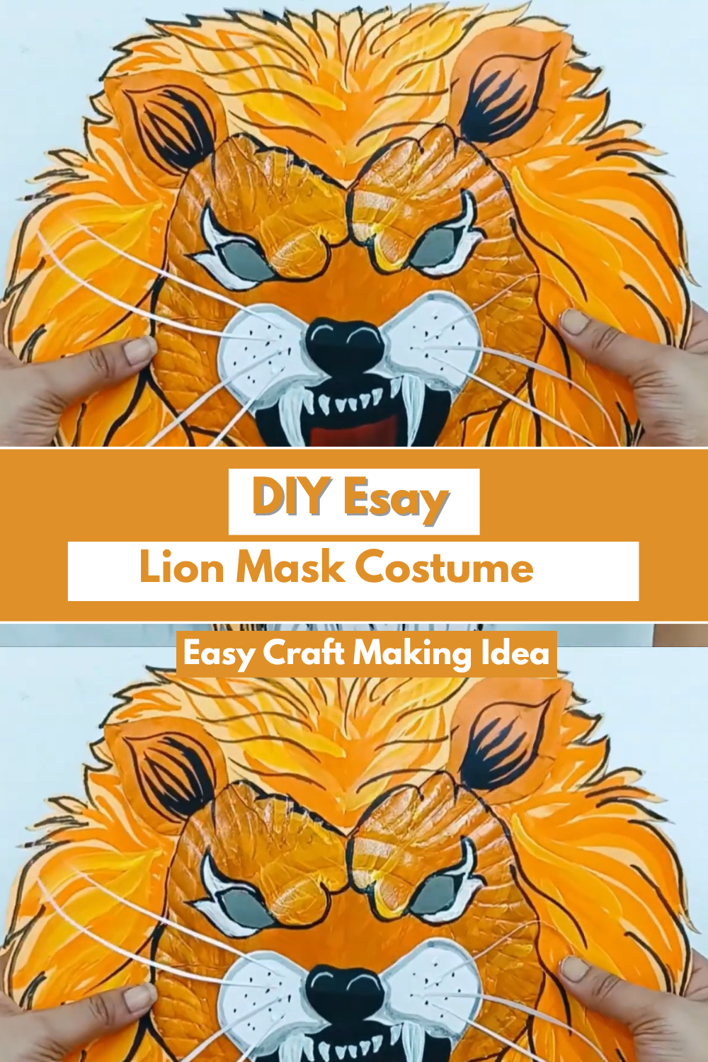 DIY Simple lion mask Costume