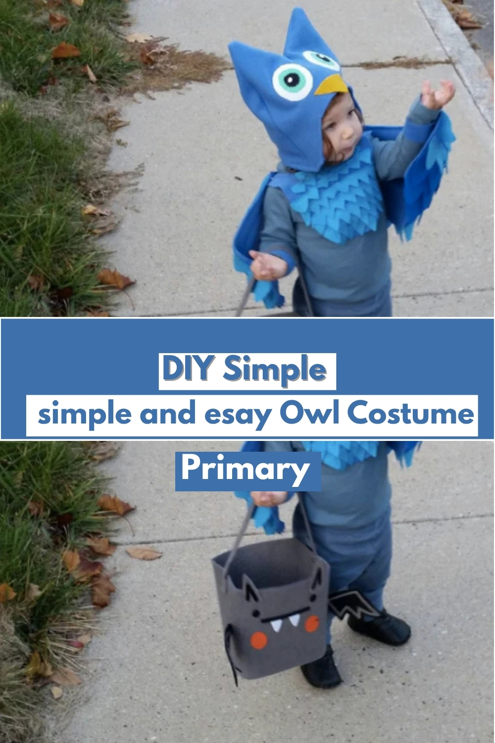 DIY simple and esay Owl Costume