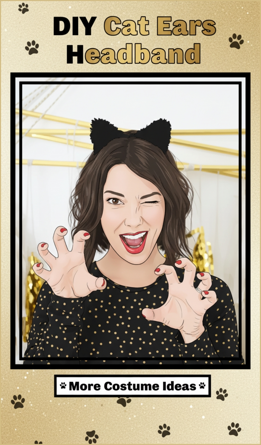 Easy DIY Cat Ears Headband