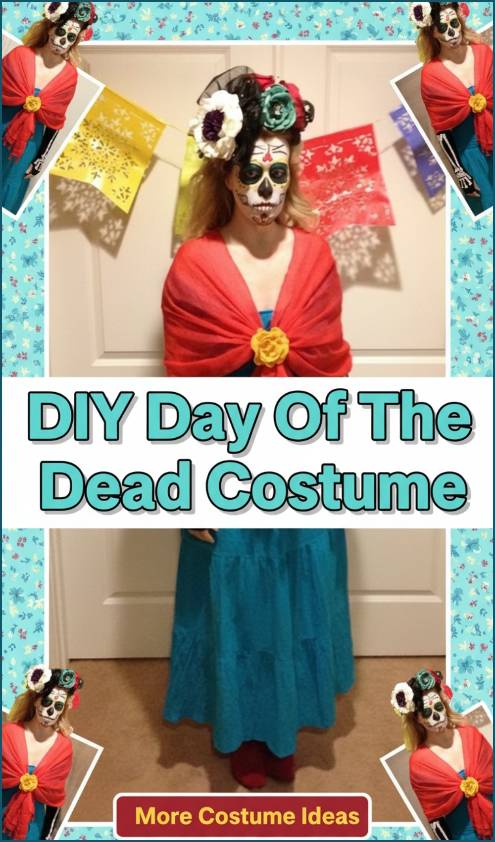 Easy DIY Day Of The Dead Costume