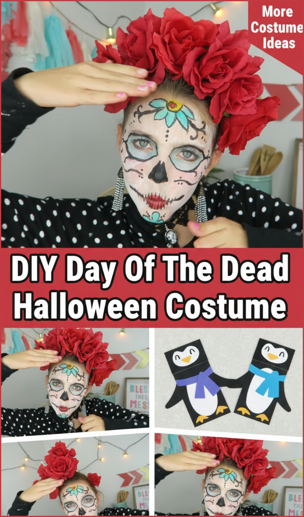 Easy DIY Day Of The Dead Halloween Costume (1)