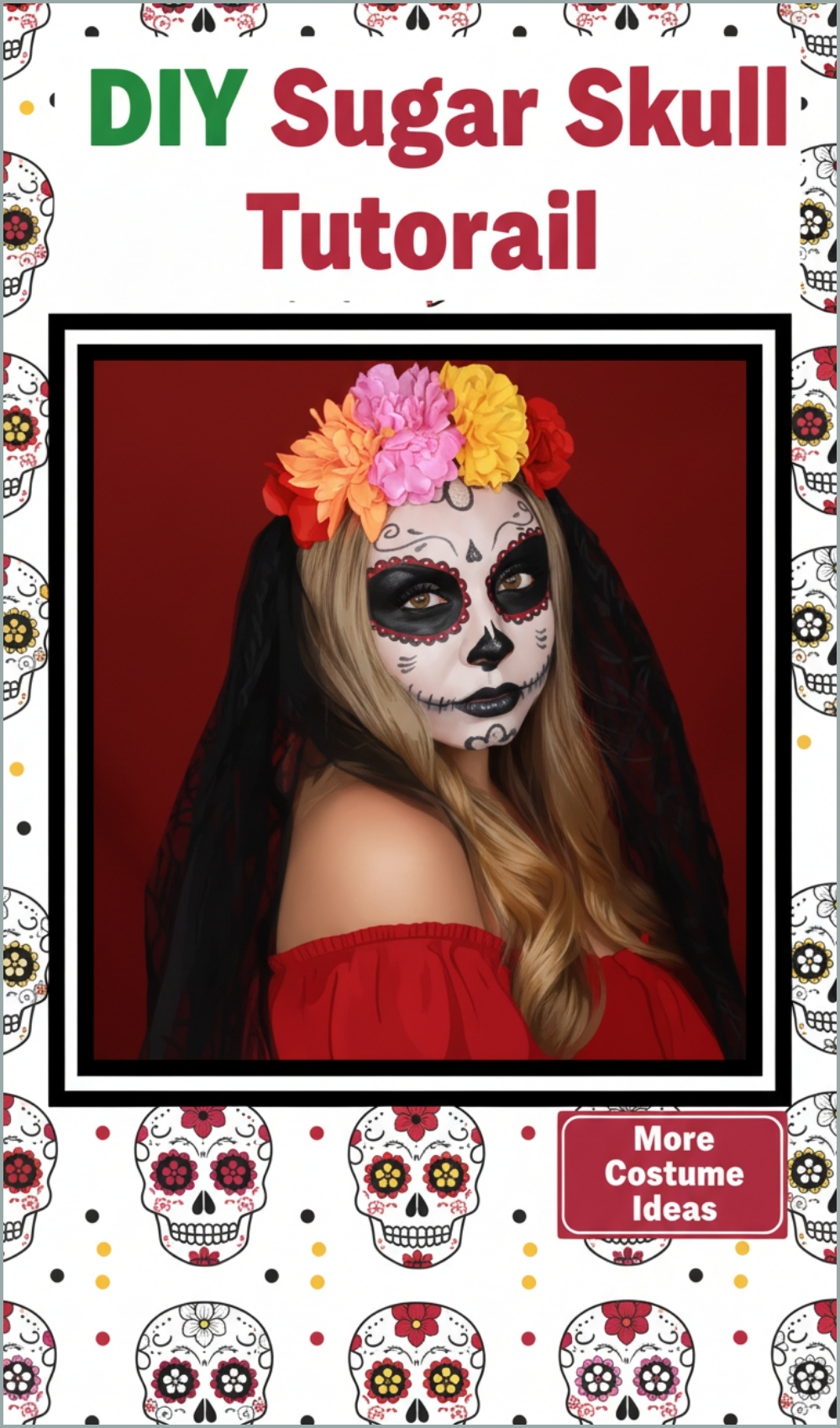 Easy DIY Sugar Skull Tutorail