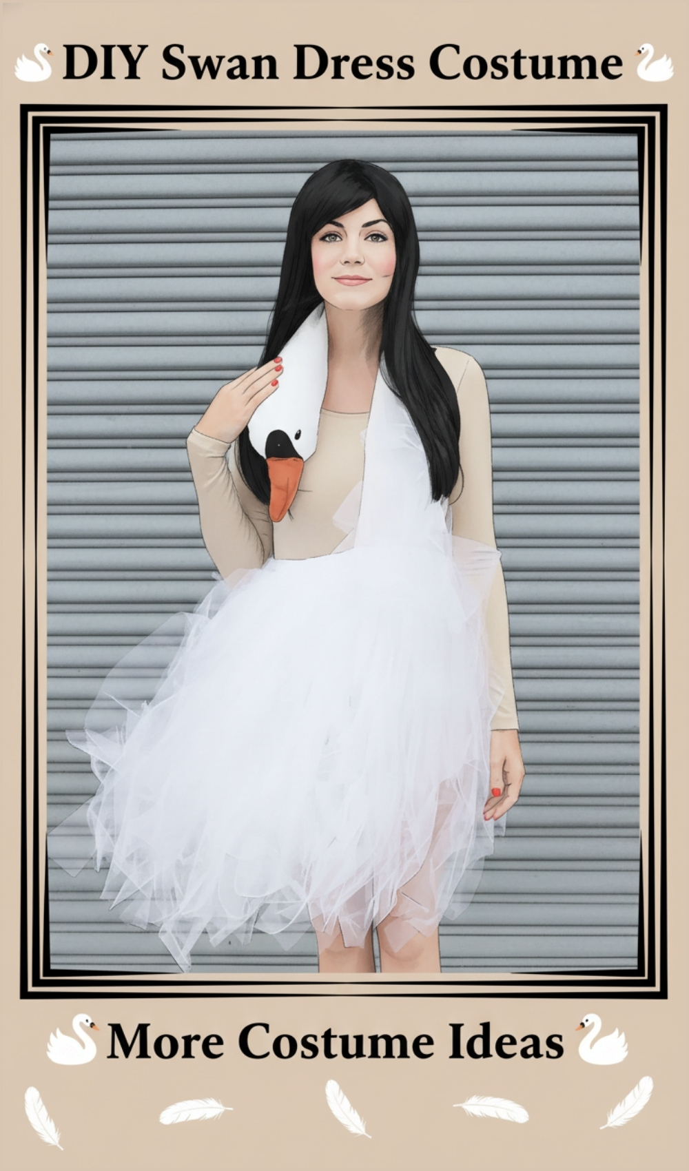 Easy DIY Swan Dress Costume