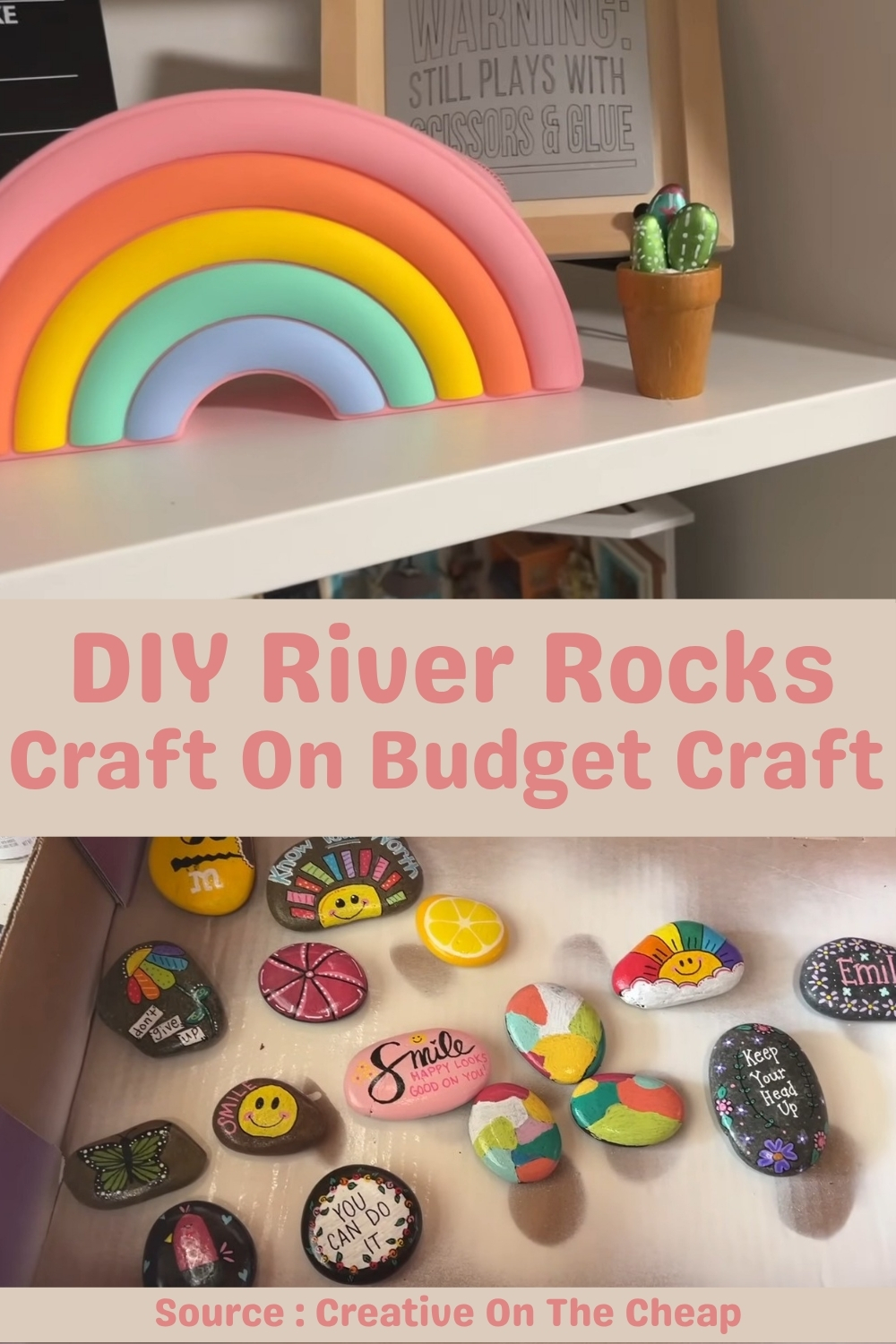 DIY River Rocks Craft On Budget Craft
