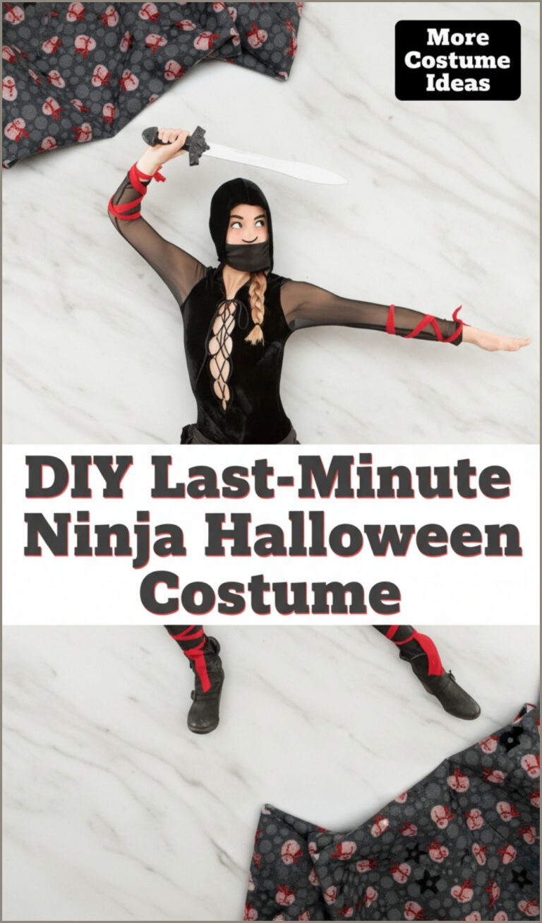 10 DIY Ninja Costume Ideas For Halloween And Dress Up Fun - Crafted ...