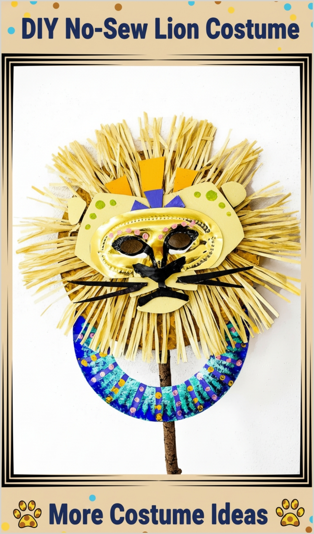 _Free DIY No-Sew Lion Costume