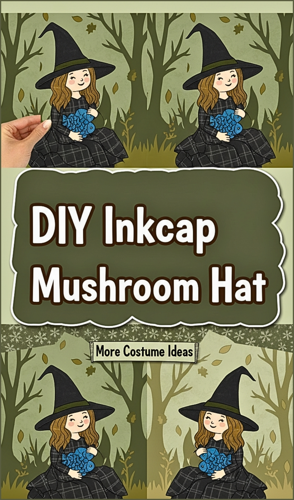 _Esay DIY Inkcap Mushroom Hat