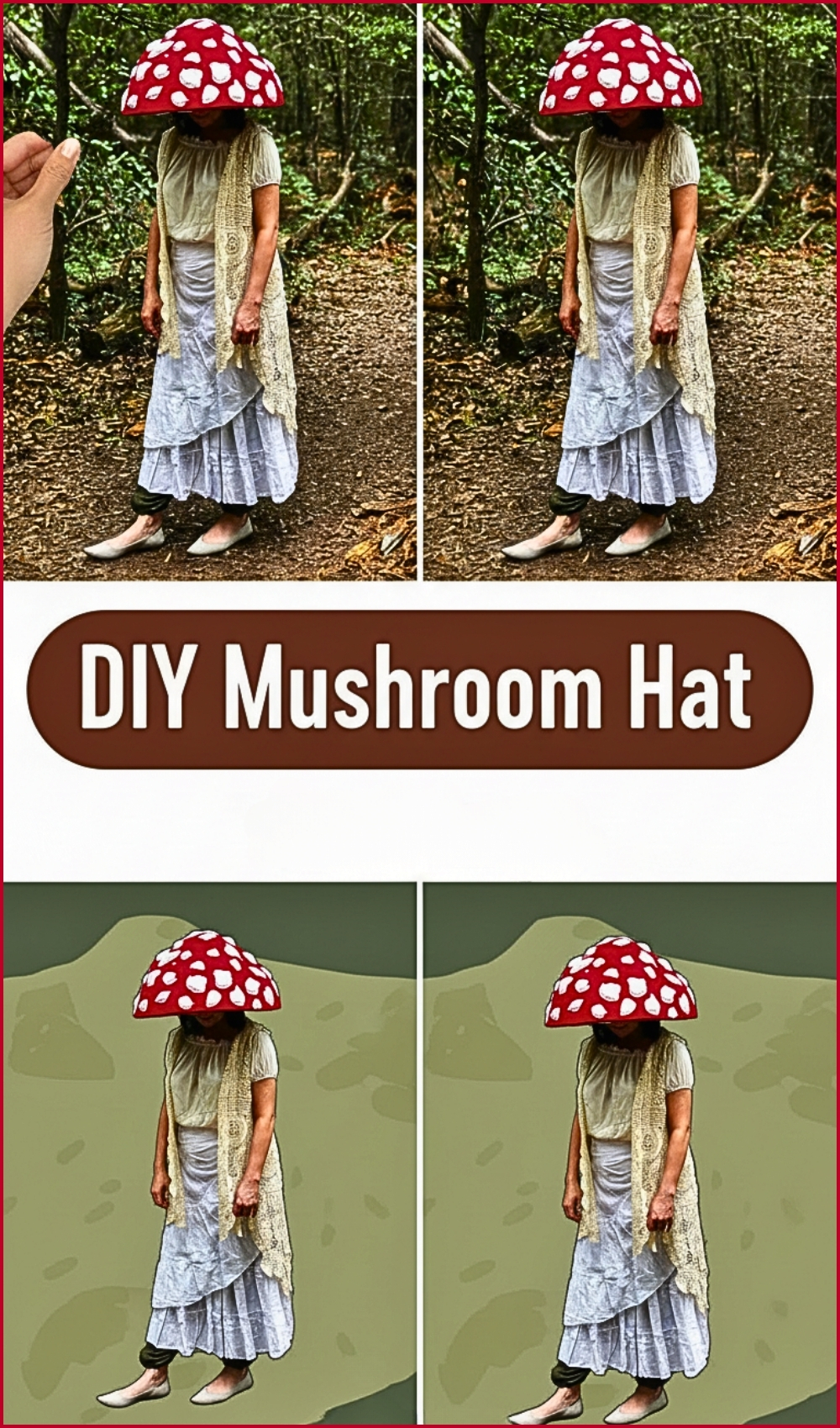 _Unique DIY Mushroom Hat