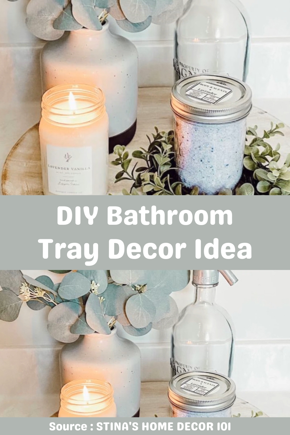 DIY Bathroom Tray Decor