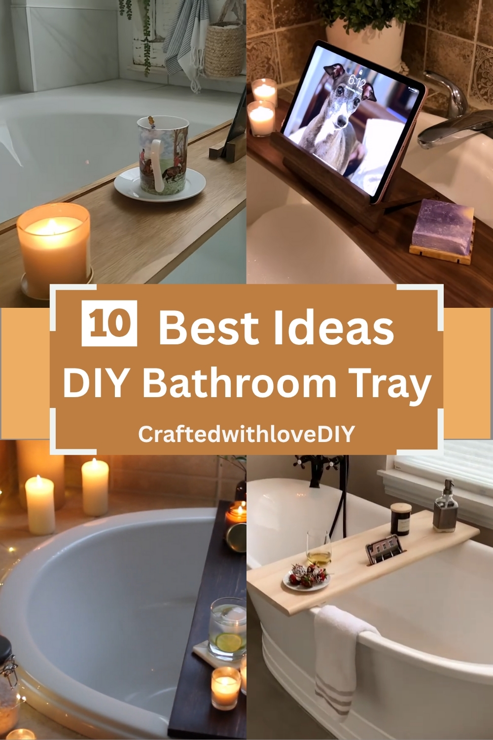 DIY Bathroom Tray